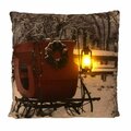 Fondo Winter Red Sleigh Ride - LED Holiday Pillows with Timer, 16 x 16 in. FO2979606